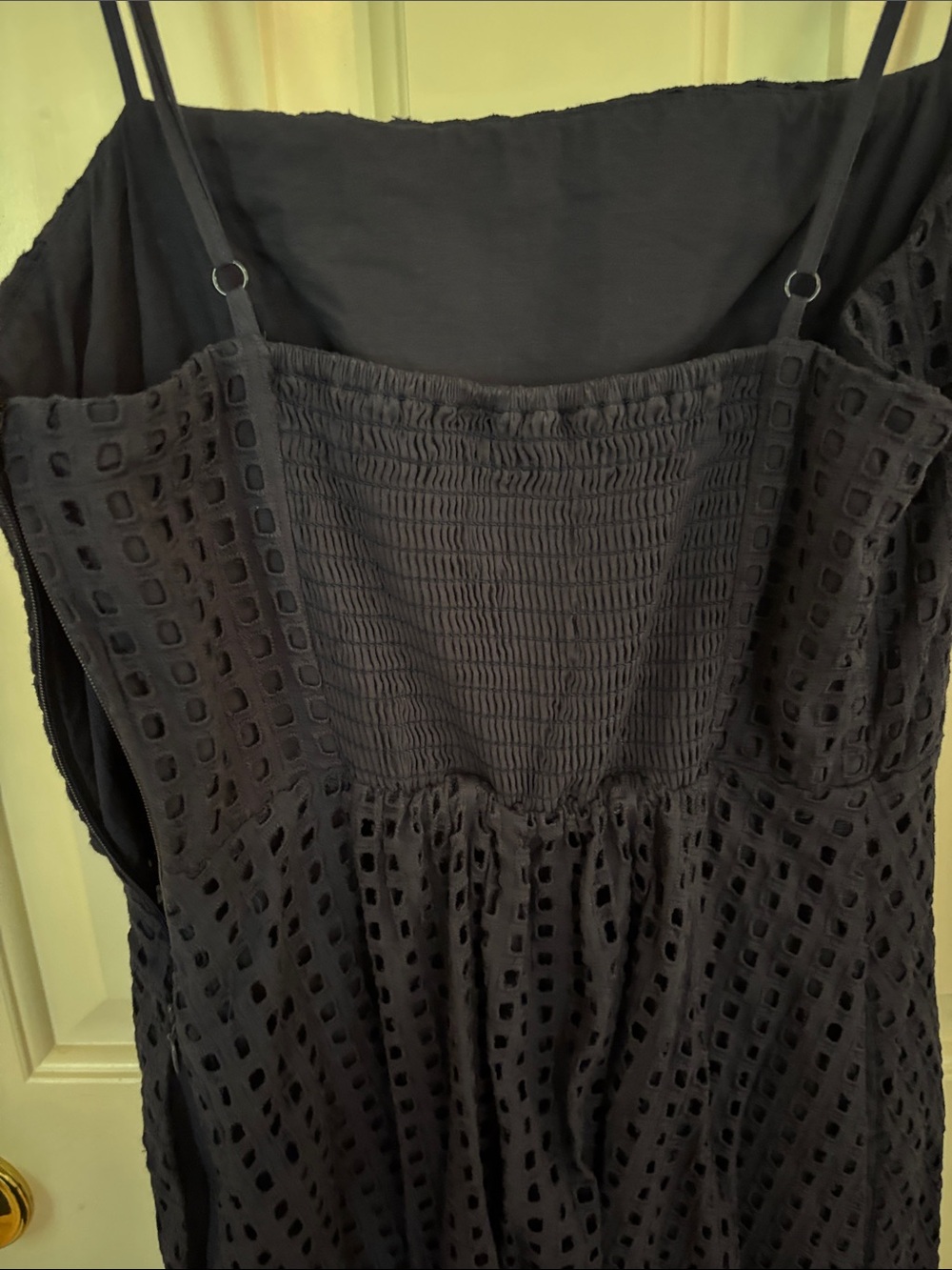 NWOT Tuckernuck Navy Eyelet Rhea Dress S - Picture 7 of 8